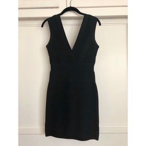 Herve Leger black bandage dress